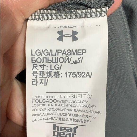 Under Armour Mens Golf Polo T Shirt Top Loose Fit HeatGear Pullover Gray Large - Picture 9 of 10